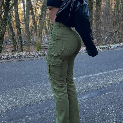 High Waist Cargo Pants Stylish