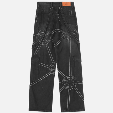 Spider Denim Pants