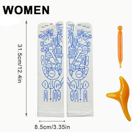 Reflexology Socks with Massage Tool (One Set)