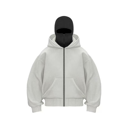 Men's Hooded Zip-Up Baseball Jacket