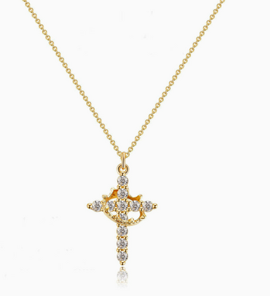 Crown Cross Necklace