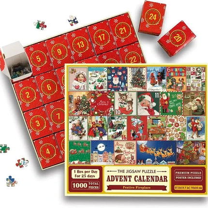 Merry Jigsaw Advent Calendar Puzzle