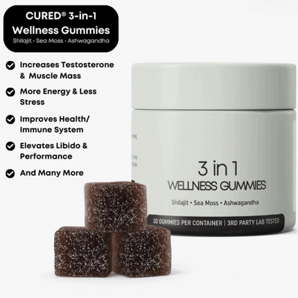 Shilajit 3-in-1 Gummies for Men