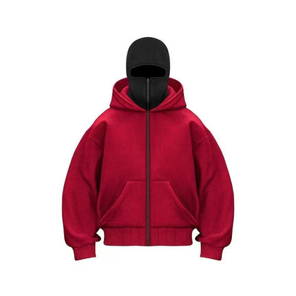 Men's Hooded Zip-Up Baseball Jacket