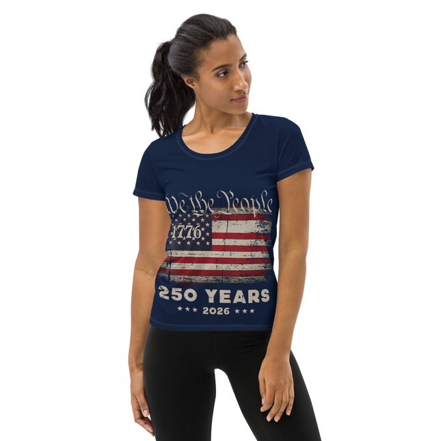 All-Over Print Women's Athletic T-Shirt