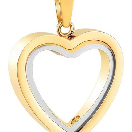 Heartfelt Remembrance: Stainless Steel Heart-Shaped Cremation Pendant