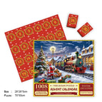 Santa Clause & Train / 70 x 50 Centimeters