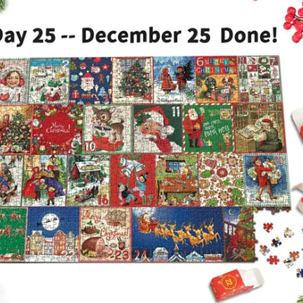 Merry Jigsaw Advent Calendar Puzzle