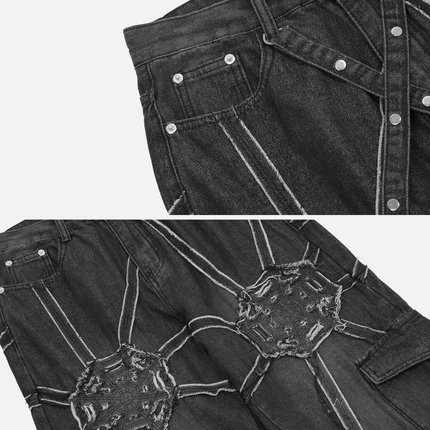 Spider Denim Pants
