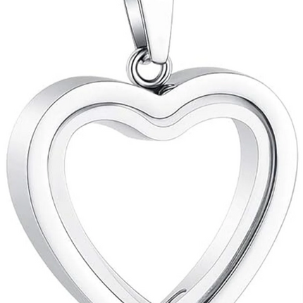 Heartfelt Remembrance: Stainless Steel Heart-Shaped Cremation Pendant