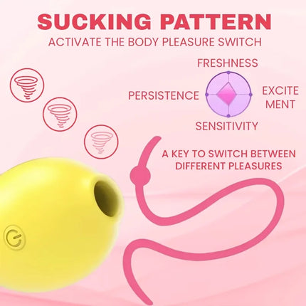 Clit Sucker Sucking Lemon Vibrators 10 Power Suction Love Egg Nipple Stimulator Adult Sex Toys Female Masturbator Women's Spring