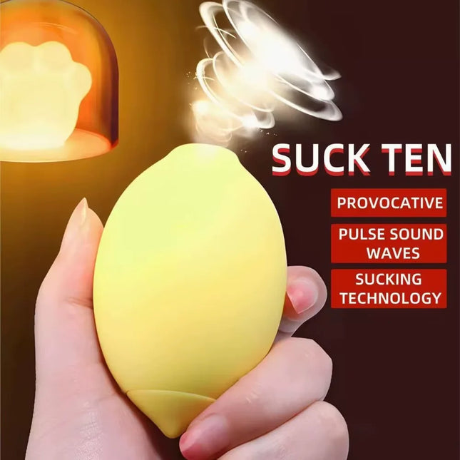 Clit Sucker Sucking Lemon Vibrators 10 Power Suction Love Egg Nipple Stimulator Adult Sex Toys Female Masturbator Women's Spring