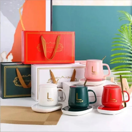 warm and insulated coffee cups ceramic constant-temperature cups 55 degree warm ceramic cup with Jiapin mug gift box sets
