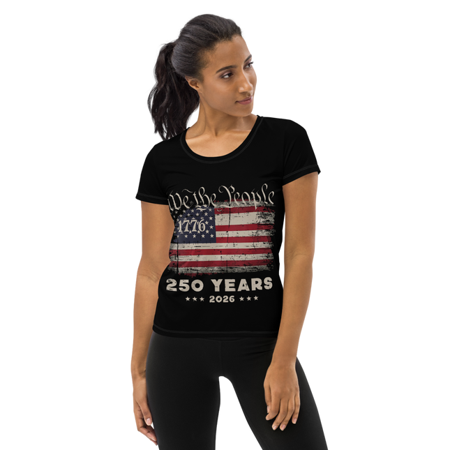All-Over Print Women's Athletic T-Shirt