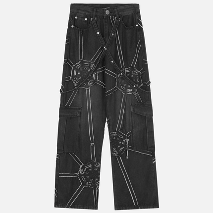 Spider Denim Pants