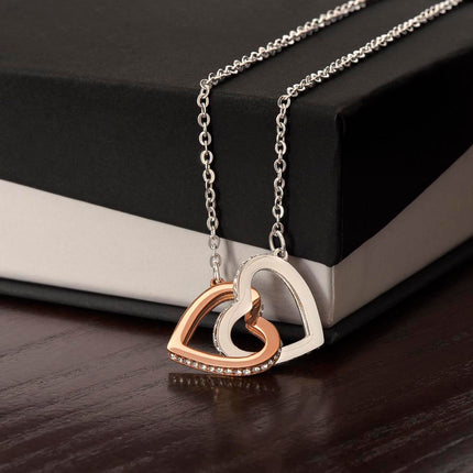 "Interlocked Hearts — A Timeless Symbol of Endless Love." ✨