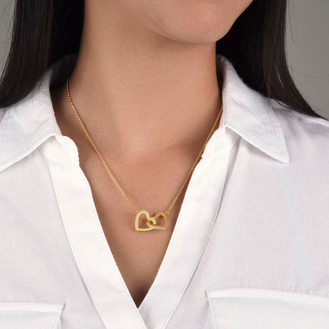 "Interlocked Hearts — A Timeless Symbol of Endless Love." ✨