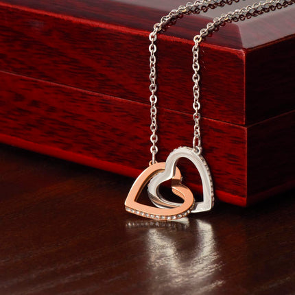 "Interlocked Hearts — A Timeless Symbol of Endless Love." ✨