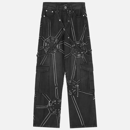 Spider Denim Pants