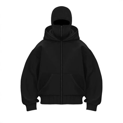 Men's Hooded Zip-Up Baseball Jacket
