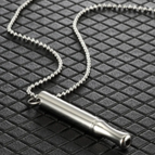 Steel colored round bead chain