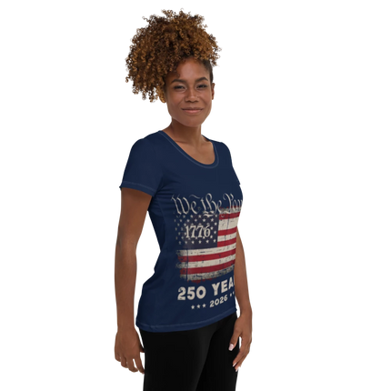 All-Over Print Women's Athletic T-Shirt
